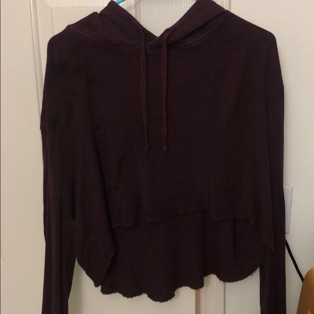 Cropped brandy Melville hoodie